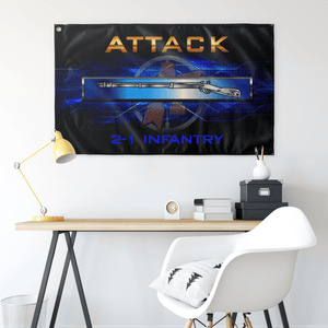 Attack 2-1 EIB Flag Elite Flags Wall Flag - 36"x60"