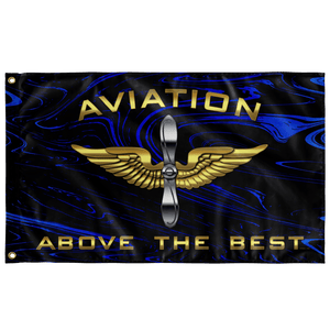 Aviation Above the Best Flag Elite Flags Wall Flag - 36"x60"