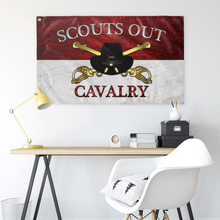 Load image into Gallery viewer, Cavalry Officer Stetson Scouts Out Flag Elite Flags Wall Flag - 36&quot;x60&quot;
