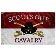 Load image into Gallery viewer, Cavalry Officer Stetson Scouts Out Flag Elite Flags Wall Flag - 36&quot;x60&quot;
