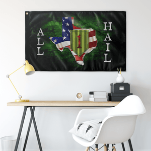 Custom 1st ID All Hail Flag Elite Flags Wall Flag - 36"x60"