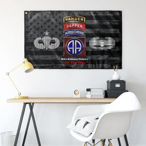 Custom 82nd ABN DIV Subdued Flag Elite Flags Wall Flag - 36"x60"