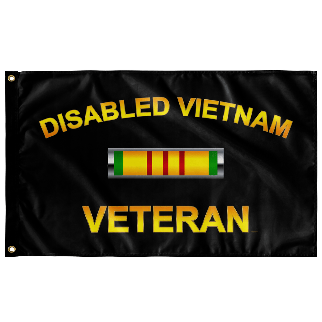 Disabled Vietnam Badge Flag Elite Flags Wall Flag - 36