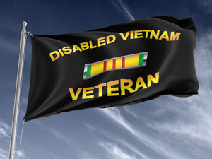 Disabled Vietnam Veteran Outdoor Flag Elite Flags Outdoor Flag - 36" X 60"