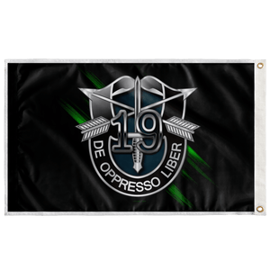 Double Sided 19th SFG Numeral Flag Elite Flags