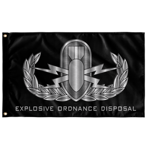 EOD (Basic) Black Flag Elite Flags Wall Flag - 36"x60"