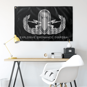 EOD (Basic) Black Flag Elite Flags Wall Flag - 36"x60"