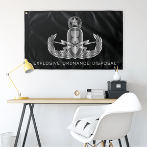 EOD (Master) Black Flag Elite Flags Wall Flag - 36"x60"