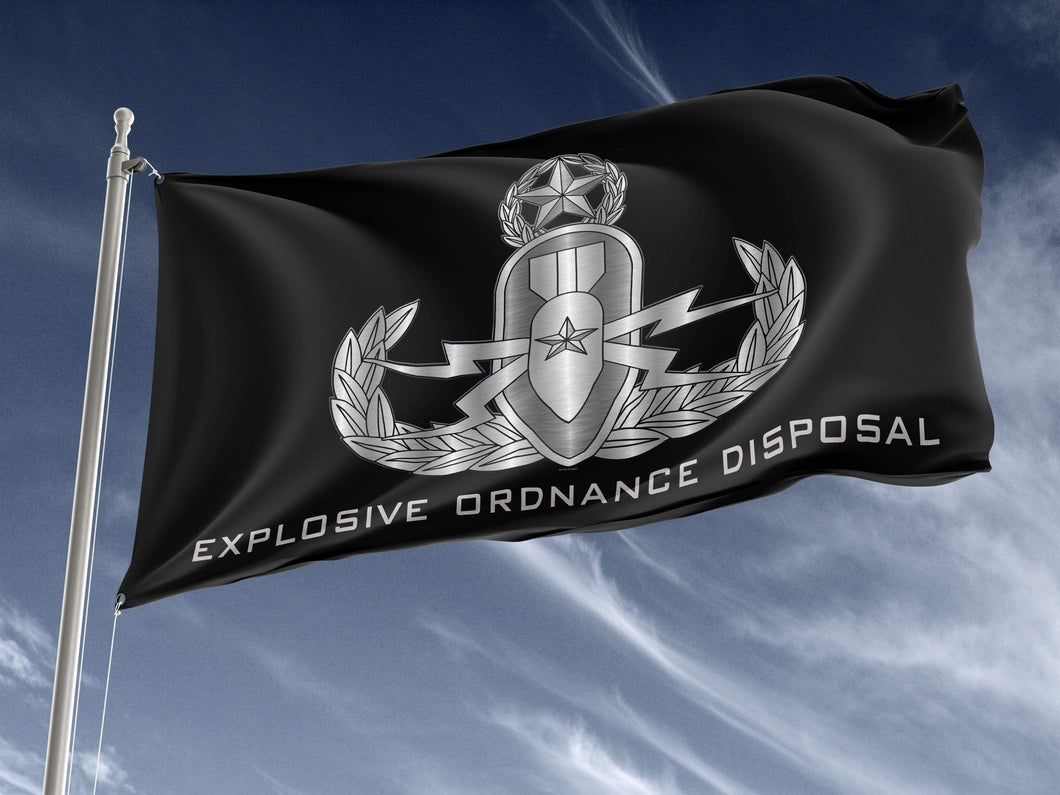 EOD (Master) Black Outdoor Flag Elite Flags Outdoor Flag - 36