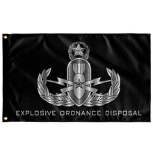 Load image into Gallery viewer, EOD (Master) Black Outdoor Flag Elite Flags Outdoor Flag - 36&quot; X 60&quot;
