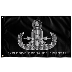 EOD (Master) Black Outdoor Flag Elite Flags Outdoor Flag - 36" X 60"