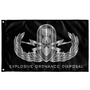 EOD (Senior) Black Flag Elite Flags Wall Flag - 36"x60"