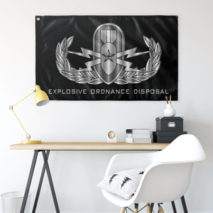 EOD (Senior) Black Flag Elite Flags Wall Flag - 36"x60"