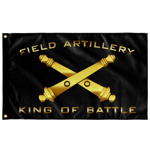 Field Artillery King of Battle Black Flag Elite Flags Wall Flag - 36