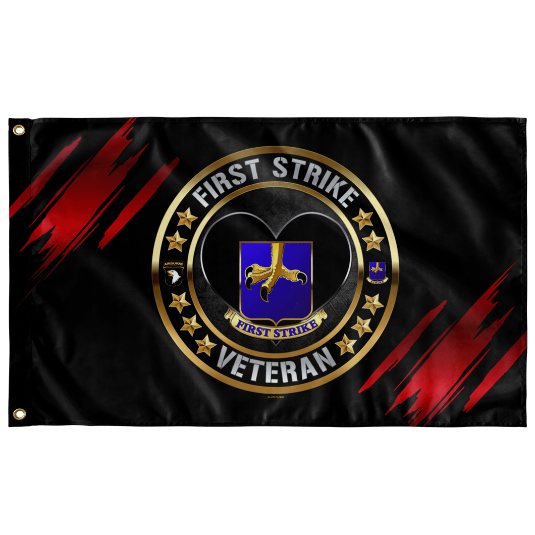 First Strike Veteran Flag Elite Flags Wall Flag - 36