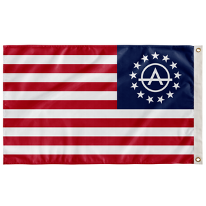 Anarcho Betsy America Flag Cover Double Sided House Flag