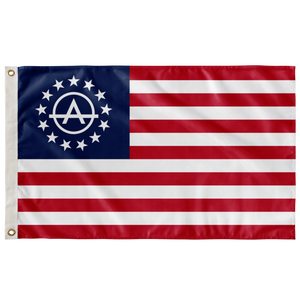 Anarcho Betsy America Flag Cover Double Sided House Flag