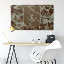 Load image into Gallery viewer, Sassy&#39;s Raiders M81 Arid Single Sided Dark Brown Color Wall Flag
