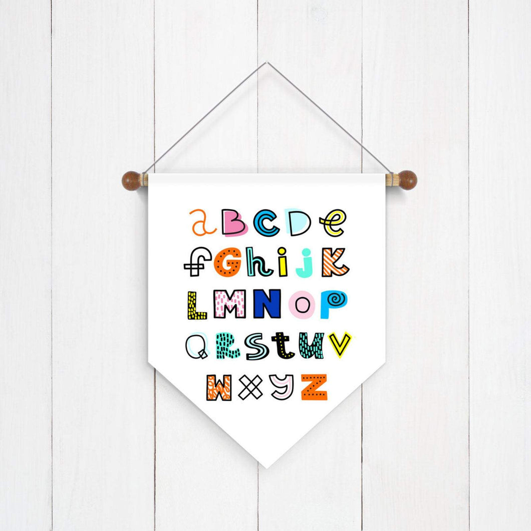 Bright Shapes Alphabet Wall Banner - Second East