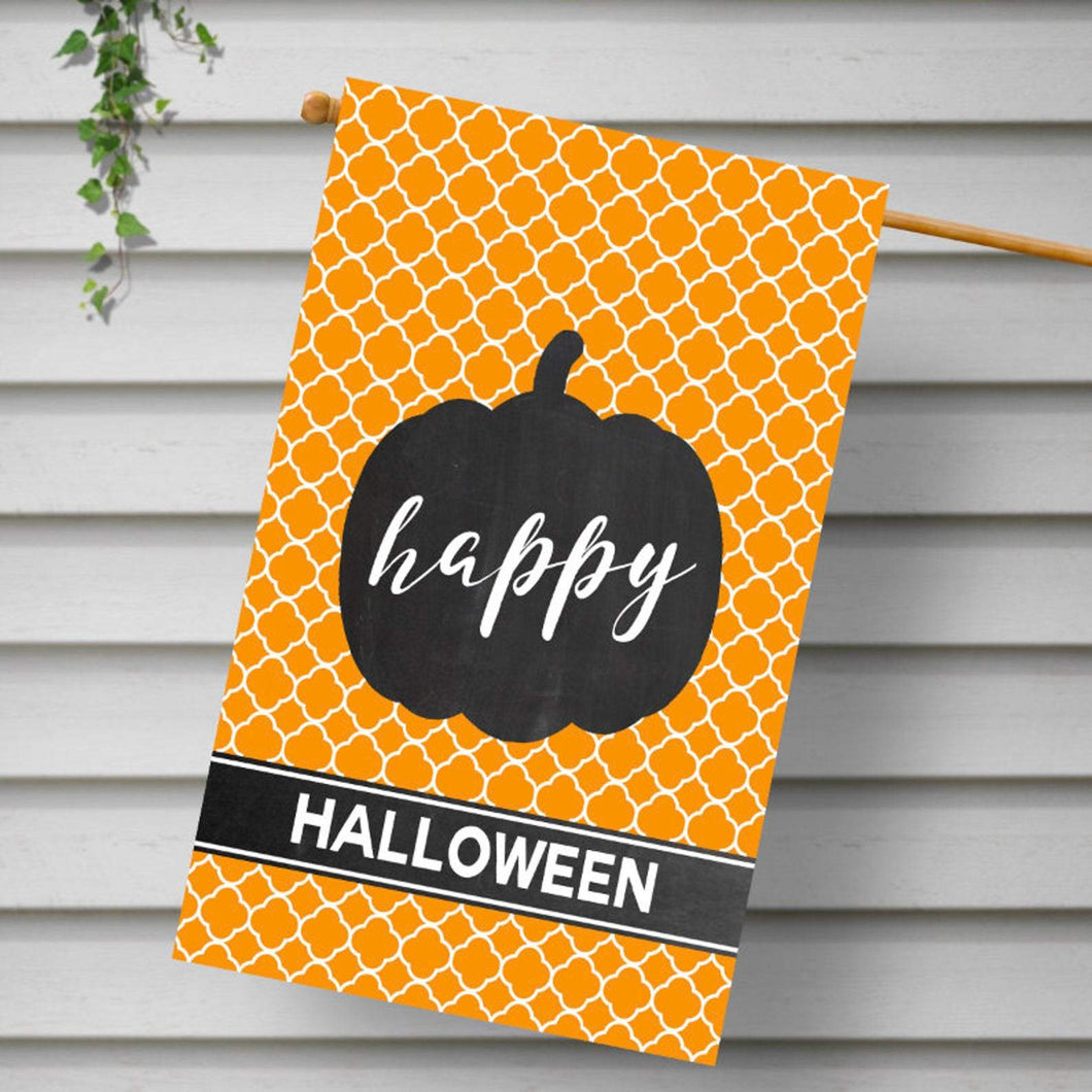 CUSTOM - Happy Halloween Double Sided - 24 x 36 House Flag - Second East
