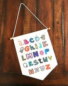 Bright Shapes Alphabet Wall Banner - Second East