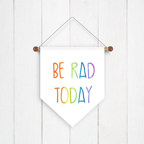 Be Rad Rainbow Wall Banner - Second East