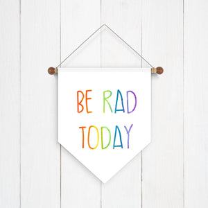 Be Rad Rainbow Wall Banner - Second East