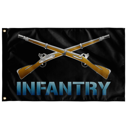 Infantry Crossed Rifles Flag (AZ 10) Elite Flags Wall Flag - 36