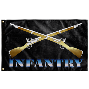 Infantry Crossed Rifles Flag Elite Flags Wall Flag - 36"x60"