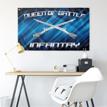 Load image into Gallery viewer, Infantry Queen of Battle V2 Flag Elite Flags Wall Flag - 36&quot;x60&quot;
