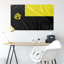 Load image into Gallery viewer, Tx Ancap Yellow And Black Color Single Sided Wall Flag
