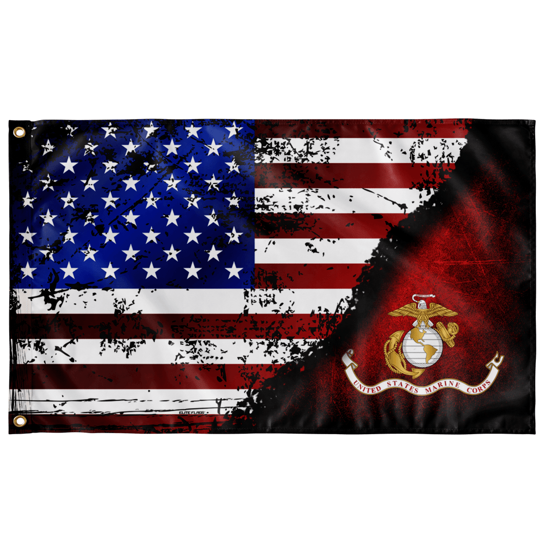 Marines Stars & Stripes Flag (AZ 15) Elite Flags Wall Flag - 36