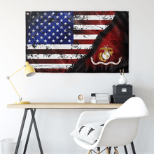 Load image into Gallery viewer, Marines Stars &amp; Stripes Flag (AZ 15) Elite Flags Wall Flag - 36&quot;x60&quot;
