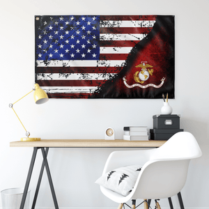 Marines Stars & Stripes Flag (AZ 15) Elite Flags Wall Flag - 36"x60"