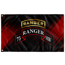 Load image into Gallery viewer, MIB Tabbed Scroll 75th Ranger Regiment Flag Elite Flags Wall Flag - 36&quot;x60&quot;
