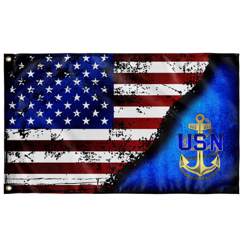 Navy Stars & Stripes Flag (AZ 14) Elite Flags Wall Flag - 36