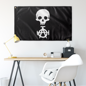 Florida Straits Skull Pattern
 Single Sided Wall Flag