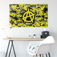 Load image into Gallery viewer, Digital Ancap Single Sided Yellow Gray And Black Color Wall Flag
