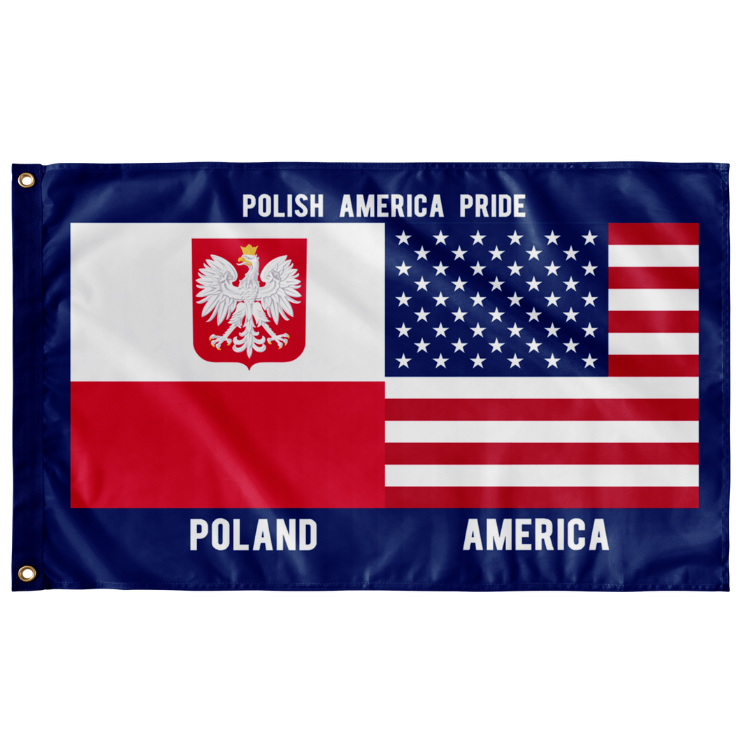 Polish American Flag - Wall Flag - 36