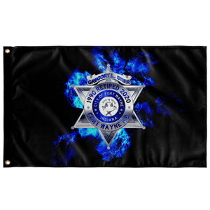 Retired Fort Wayne Police Flag Elite Flags Wall Flag - 36"x60"