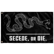 Load image into Gallery viewer, Secede, Or Die Virtual Snake Single Sided Wall Flag
