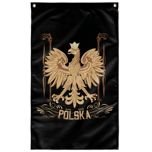 Polska Gold Polish Eagle One Sided Indoor Wall Flag - Wall Flag - 36"x60" - Polish Shirt Store