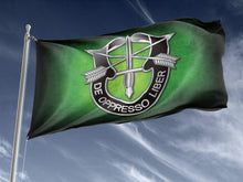 Load image into Gallery viewer, Special Forces DUI Green Outdoor Flag Elite Flags Double-sided Outdoor Flag - 36&quot;x60&quot;
