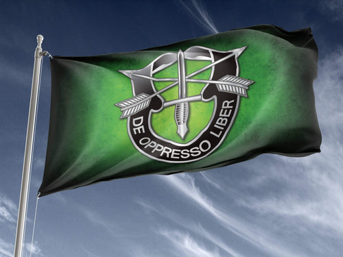 Special Forces DUI Green Outdoor Flag Elite Flags Double-sided Outdoor Flag - 36