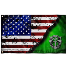 Load image into Gallery viewer, Special Forces DUI Stars &amp; Stripes Flag Elite Flags Wall Flag - 36&quot;x60&quot;
