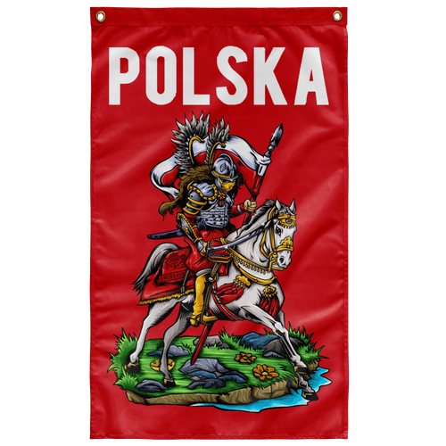 Polish Hussar One Sided Indoor Wall Flag - Wall Flag - 36