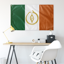 Load image into Gallery viewer, Easter Lily Snake Pattern Single Sided Wall Flag
