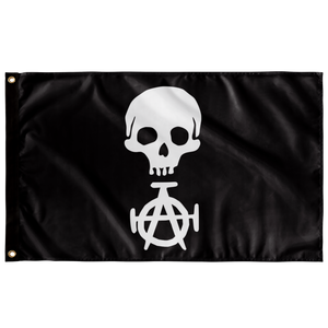 Florida Straits Skull Pattern
 Single Sided Wall Flag