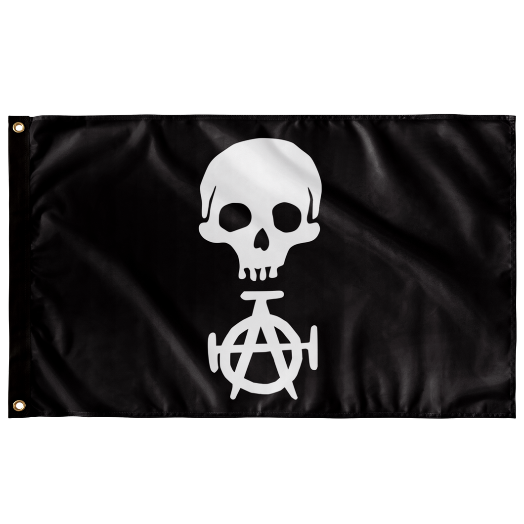 Florida Straits Skull Pattern
 Single Sided Wall Flag