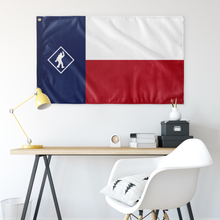 Load image into Gallery viewer, Sassy&#39;s Raiders Tx Single Sided Blue White And Red Color Wall Flag
